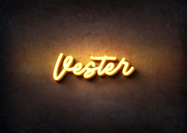 Free photo of Glow Name Profile Picture for Vester