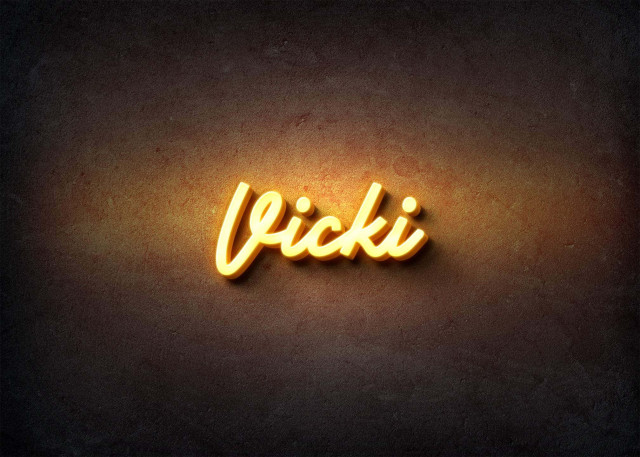 Free photo of Glow Name Profile Picture for Vicki