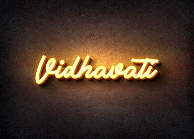 Free photo of Glow Name Profile Picture for Vidhavati