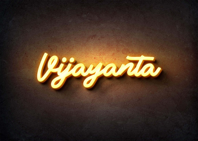 Free photo of Glow Name Profile Picture for Vijayanta