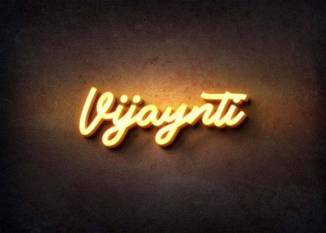 Free photo of Glow Name Profile Picture for Vijaynti