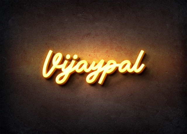 Free photo of Glow Name Profile Picture for Vijaypal