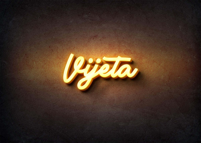Free photo of Glow Name Profile Picture for Vijeta