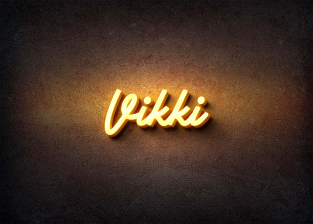 Free photo of Glow Name Profile Picture for Vikki