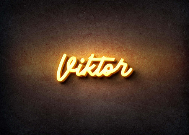 Free photo of Glow Name Profile Picture for Viktor
