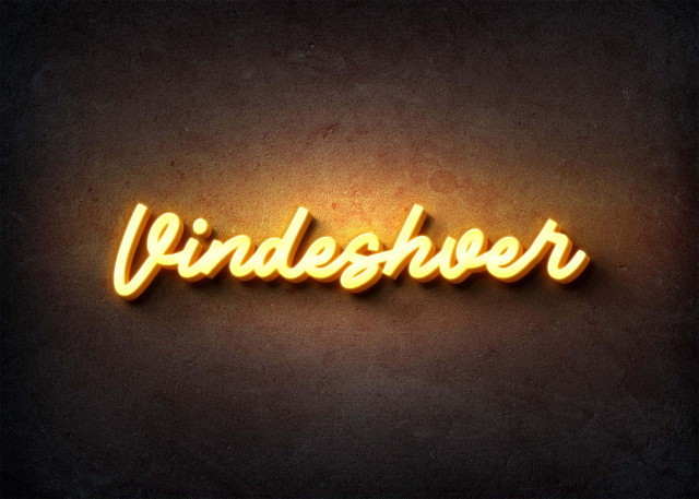 Free photo of Glow Name Profile Picture for Vindeshver