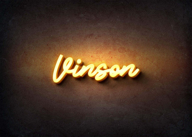 Free photo of Glow Name Profile Picture for Vinson