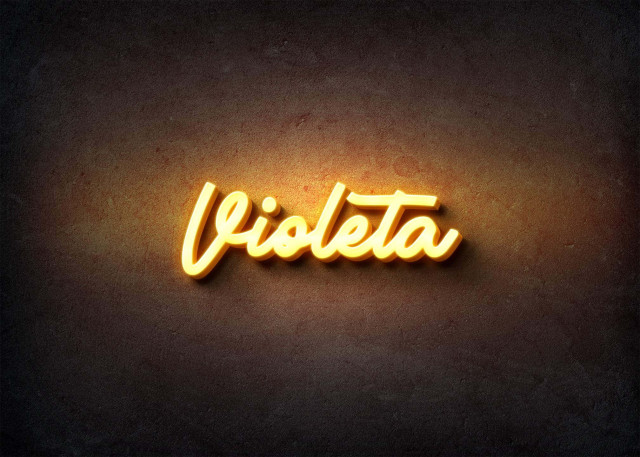 Free photo of Glow Name Profile Picture for Violeta