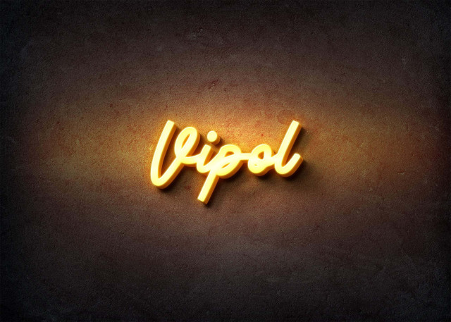 Free photo of Glow Name Profile Picture for Vipol