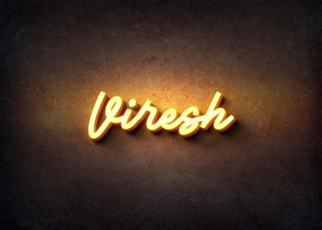 Free photo of Glow Name Profile Picture for Viresh