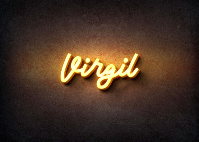 Free photo of Glow Name Profile Picture for Virgil