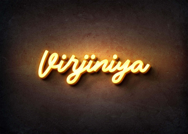 Free photo of Glow Name Profile Picture for Virjiniya