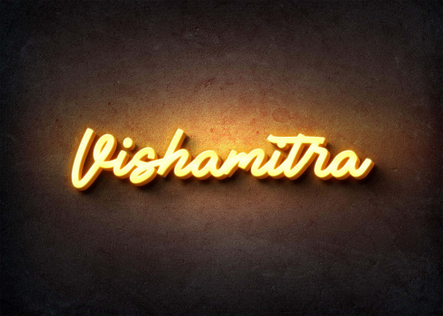 Free photo of Glow Name Profile Picture for Vishamitra