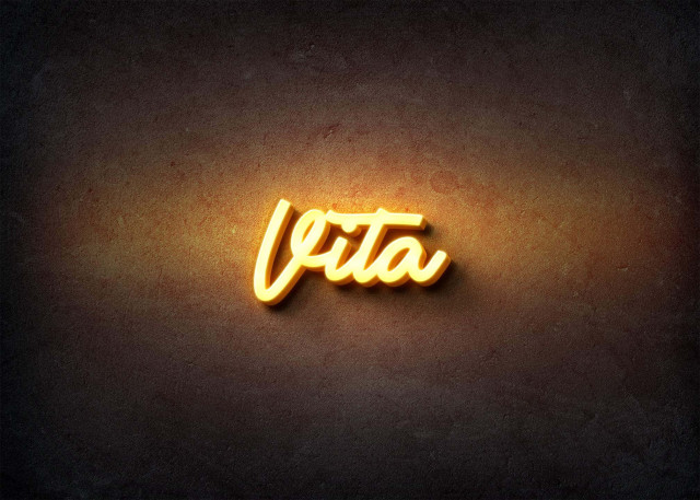 Free photo of Glow Name Profile Picture for Vita