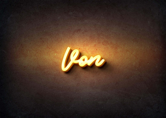 Free photo of Glow Name Profile Picture for Von