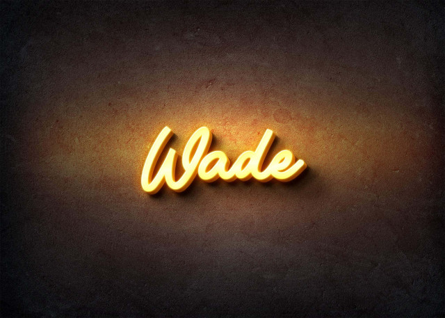 Free photo of Glow Name Profile Picture for Wade