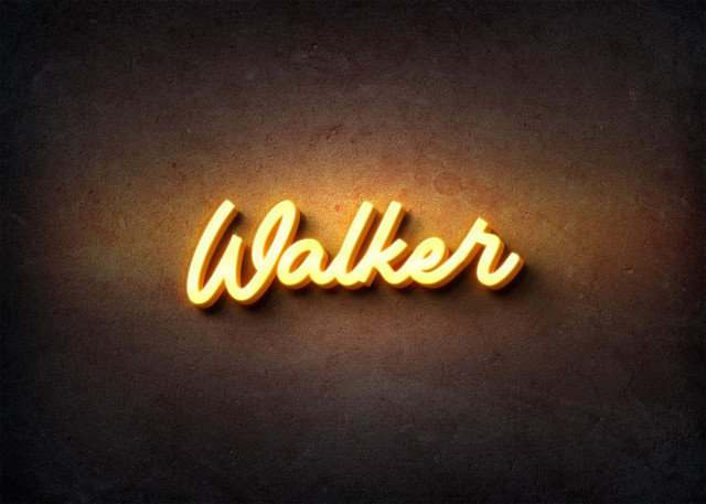 Free photo of Glow Name Profile Picture for Walker