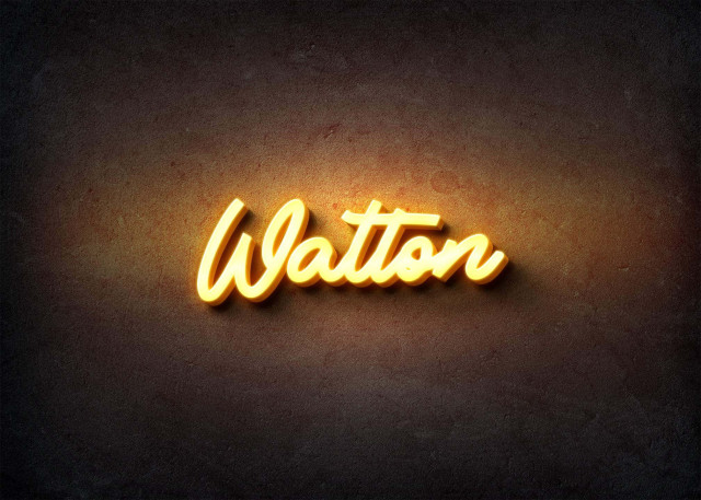 Free photo of Glow Name Profile Picture for Walton