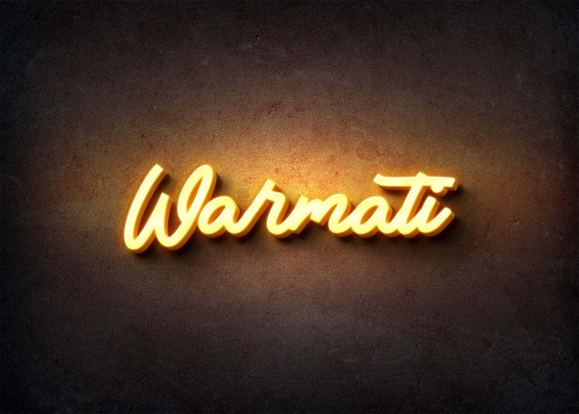 Free photo of Glow Name Profile Picture for Warmati