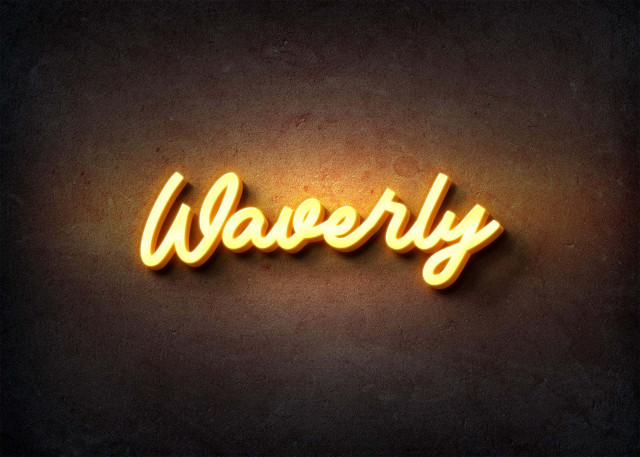 Free photo of Glow Name Profile Picture for Waverly