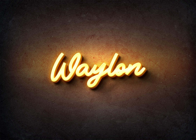 Free photo of Glow Name Profile Picture for Waylon