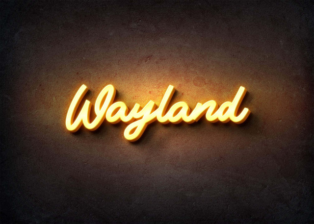 Free photo of Glow Name Profile Picture for Wayland