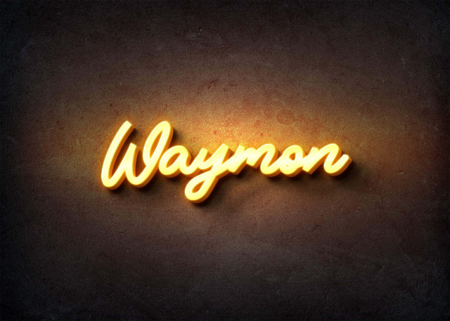 Free photo of Glow Name Profile Picture for Waymon