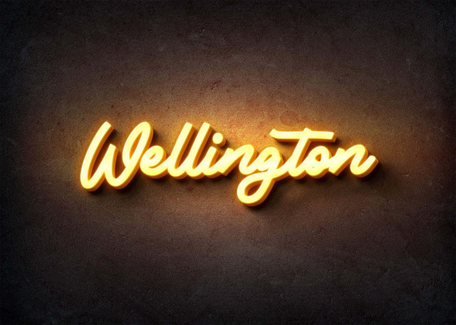 Free photo of Glow Name Profile Picture for Wellington