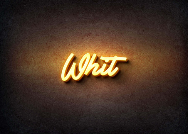 Free photo of Glow Name Profile Picture for Whit