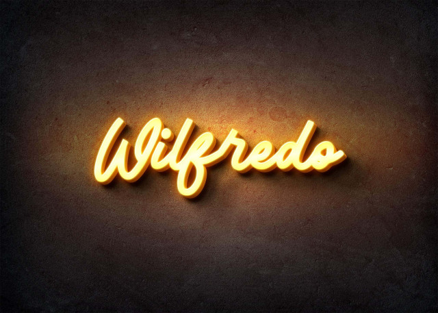 Free photo of Glow Name Profile Picture for Wilfredo