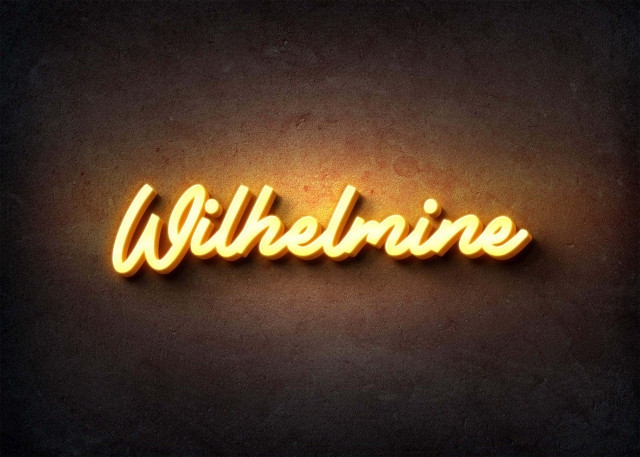 Free photo of Glow Name Profile Picture for Wilhelmine