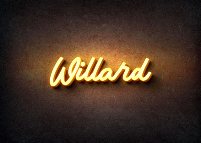Free photo of Glow Name Profile Picture for Willard