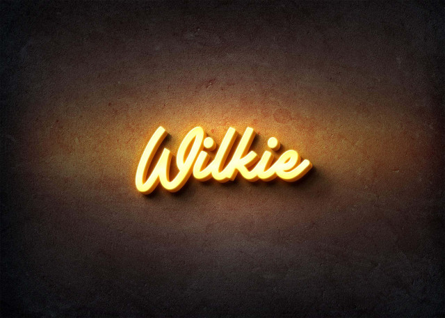 Free photo of Glow Name Profile Picture for Wilkie