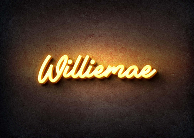 Free photo of Glow Name Profile Picture for Williemae