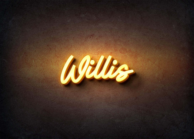 Free photo of Glow Name Profile Picture for Willis