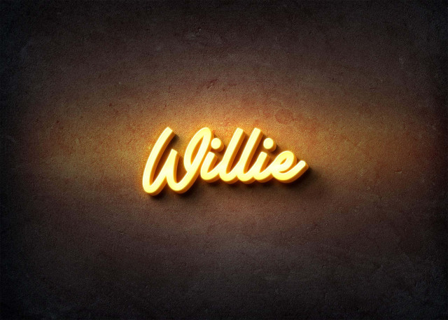 Free photo of Glow Name Profile Picture for Willie