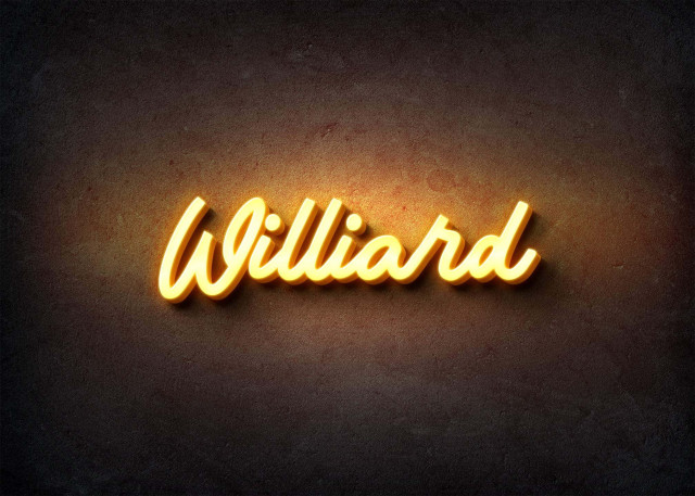 Free photo of Glow Name Profile Picture for Williard