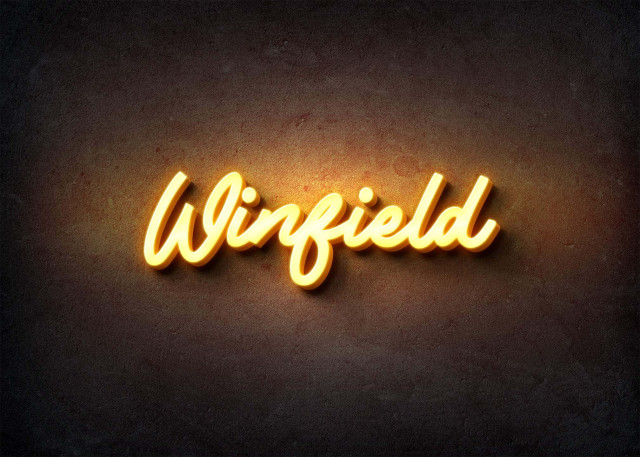 Free photo of Glow Name Profile Picture for Winfield