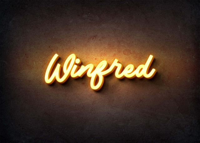 Free photo of Glow Name Profile Picture for Winfred