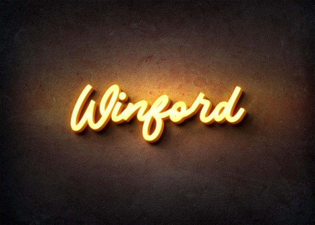 Free photo of Glow Name Profile Picture for Winford