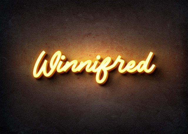 Free photo of Glow Name Profile Picture for Winnifred