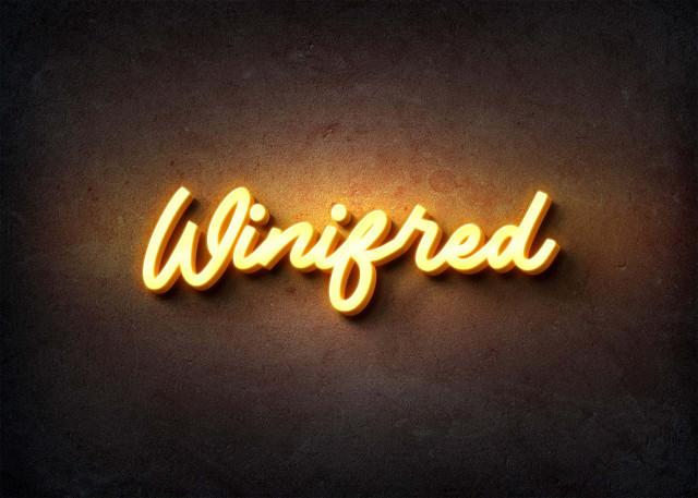 Free photo of Glow Name Profile Picture for Winifred