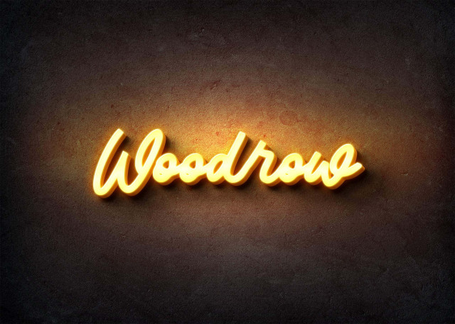 Free photo of Glow Name Profile Picture for Woodrow