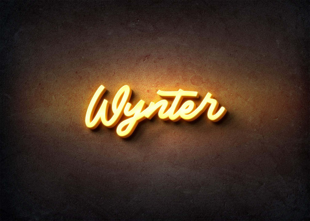 Free photo of Glow Name Profile Picture for Wynter