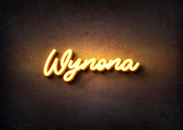 Free photo of Glow Name Profile Picture for Wynona