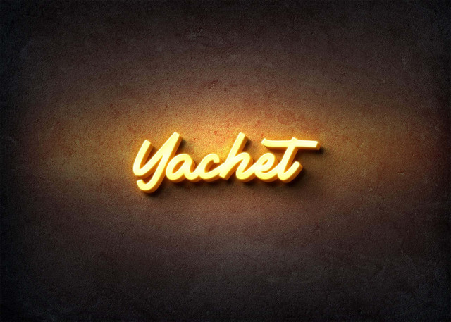 Free photo of Glow Name Profile Picture for Yachet