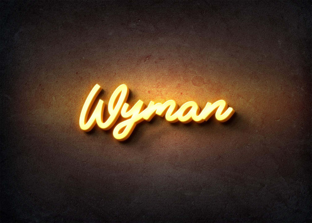 Free photo of Glow Name Profile Picture for Wyman