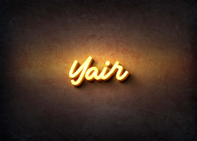 Free photo of Glow Name Profile Picture for Yair