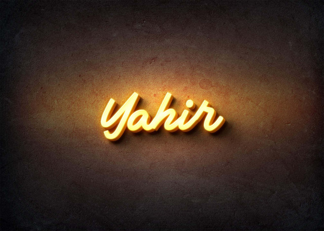 Free photo of Glow Name Profile Picture for Yahir