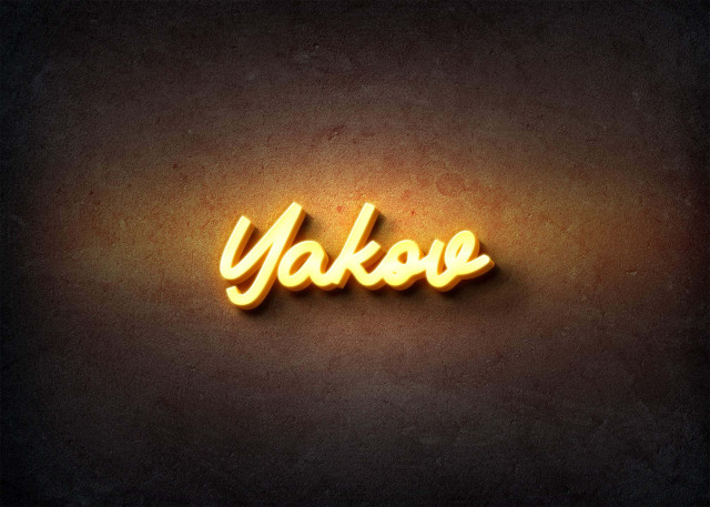 Free photo of Glow Name Profile Picture for Yakov